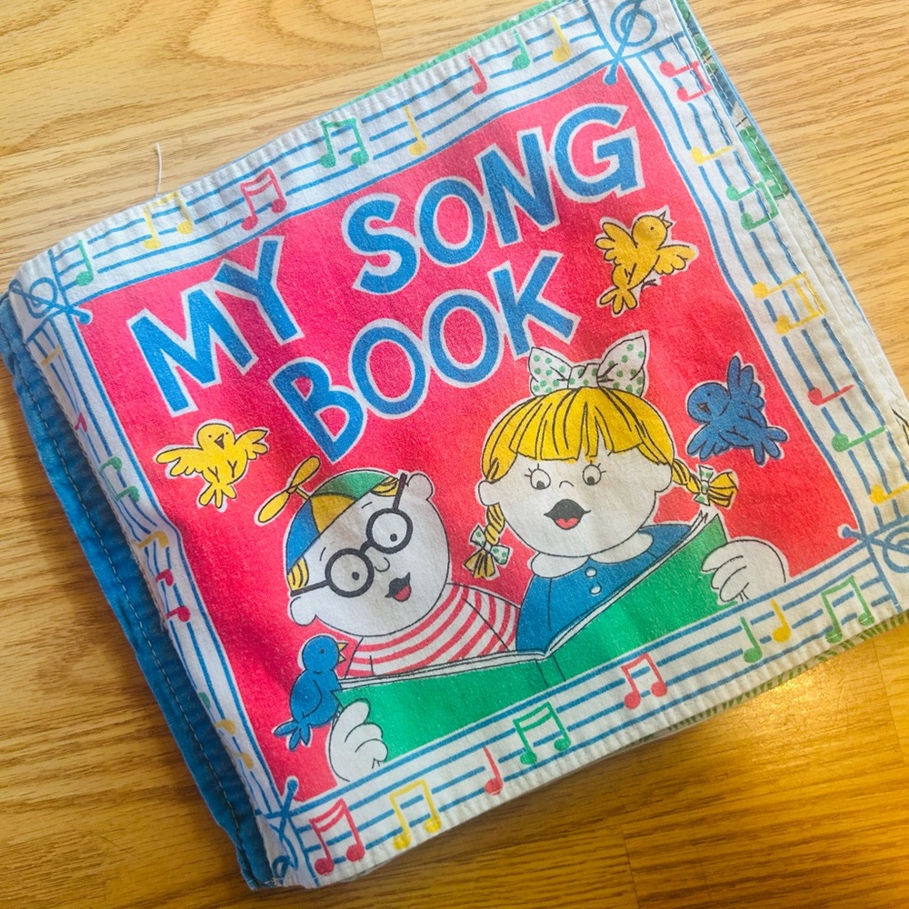 Vintage Colorful Children's Song Book